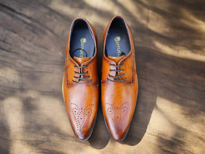 Signature Burnished Lace-up Derby 19 KS479-04OLIVE75  - from alligatorwarehouse.com