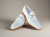 Signature Horse Bit Patent Leather Loafer 2 KS509-28PGWHITE75  - from alligatorwarehouse.com