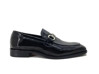 Signature Horse Bit Patent Leather Loafer 8 KS509-28PGWHITE75  - from alligatorwarehouse.com