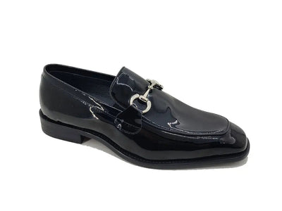 Signature Horse Bit Patent Leather Loafer 10 KS509-28PGWHITE75  - from alligatorwarehouse.com
