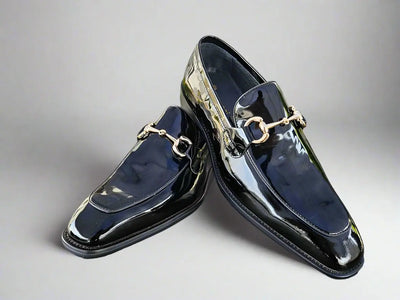 Signature Horse Bit Patent Leather Loafer 13 KS509-28PGWHITE75  - from alligatorwarehouse.com
