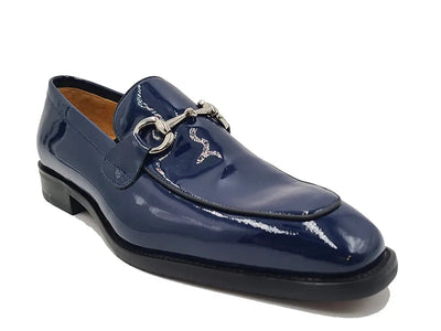 Signature Horse Bit Patent Leather Loafer 20 KS509-28PGWHITE75  - from alligatorwarehouse.com
