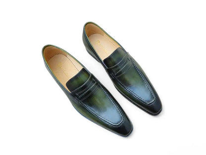 Signature Leather Penny Loafer Slip-on