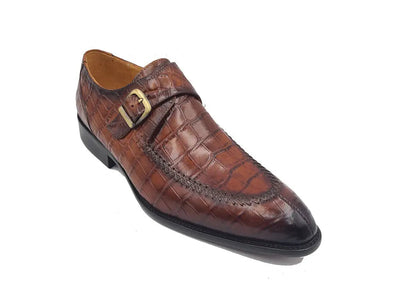 Single Monk Buckle Split Toe Loafer 14 KS479-13WHISKY8  - from alligatorwarehouse.com