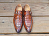 Single Monk Buckle Split Toe Loafer 3 KS479-13WHISKY8  - from alligatorwarehouse.com