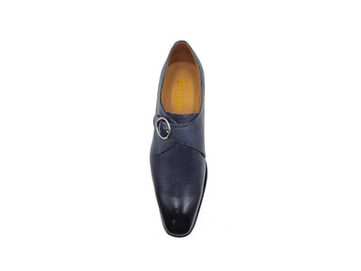 Single Monk Strap Plain Toe Shoes 3 KS509-20NAVY75  - from alligatorwarehouse.com