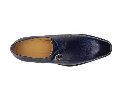 Single Monk Strap Plain Toe Shoes 13 KS509-20NAVY75  - from alligatorwarehouse.com