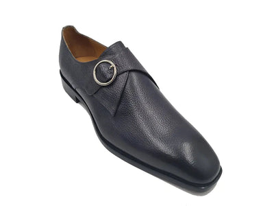 Single Monk Strap Plain Toe Shoes 16 KS509-20NAVY75  - from alligatorwarehouse.com