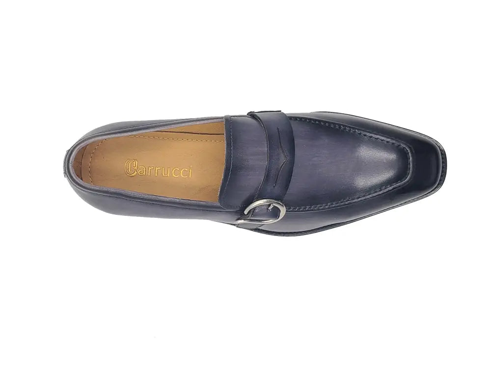 Single Monk Strap with modern buckle 2 KS509-47GRAY85  - from alligatorwarehouse.com