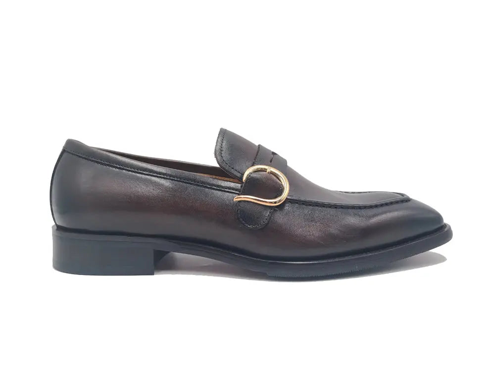 Single Monk Strap with modern buckle 5 KS509-47GRAY85  - from alligatorwarehouse.com