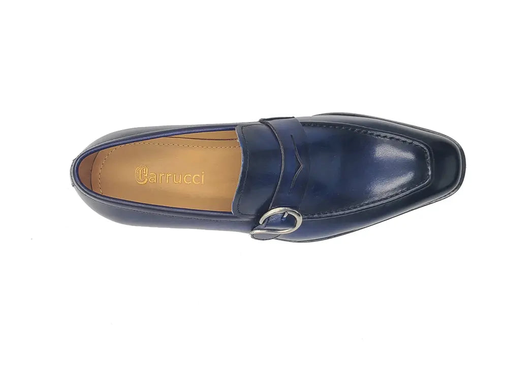 Single Monk Strap with modern buckle 10 KS509-47GRAY85  - from alligatorwarehouse.com