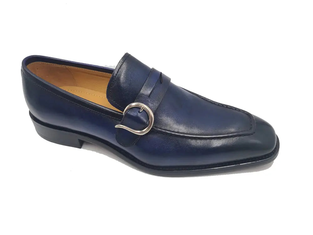 Single Monk Strap with modern buckle 11 KS509-47GRAY85  - from alligatorwarehouse.com