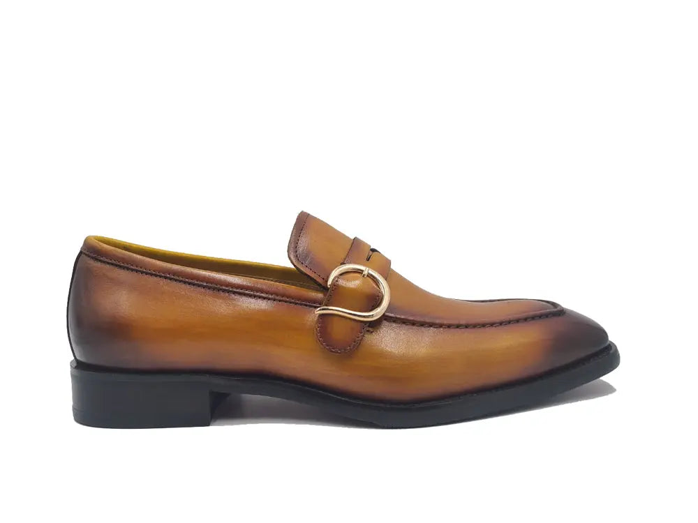 Carrucci Single Monk Strap with modern buckle
