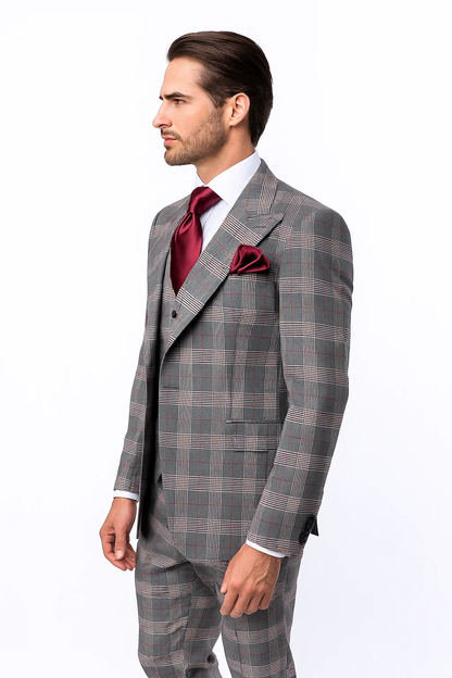 Classic Fit Single Breast Lapel Vest by Rossiman