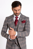 Suits With Baggy Pleated Pants - Wide Leg Pants 100% Wool - Classic Fit Single Breast Lapel Vest by Rossiman 6   - from alligatorwarehouse.com