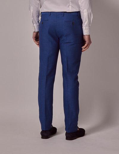 Mens Linen Suit For Beach Wedding - Summer  Suit in Royal Blue Slim Fit 9 FP-8998  - from alligatorwarehouse.com