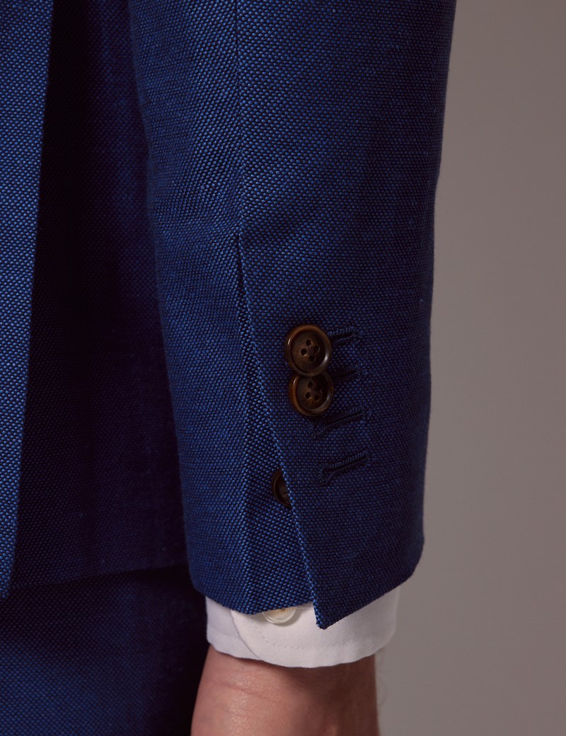 Mens Linen Suit For Beach Wedding - Summer  Suit in Royal Blue Slim Fit 11 FP-8998  - from alligatorwarehouse.com