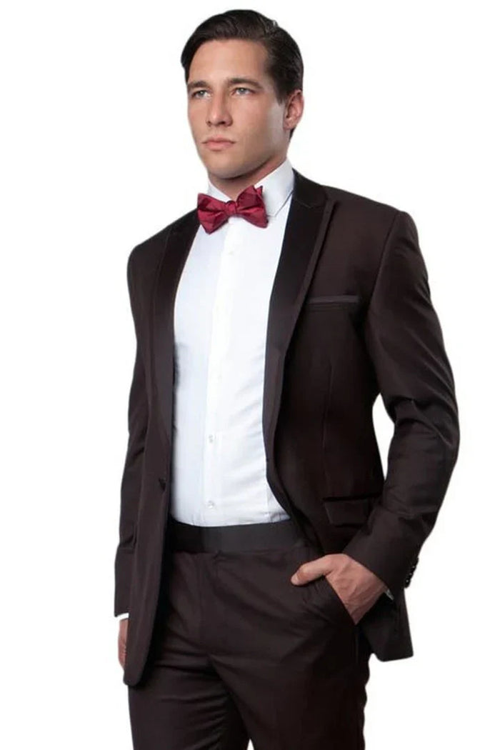 Men’s Grey 2 Button Trim Cowboy Tuxedo with Vest, Western Wedding Formal Suit