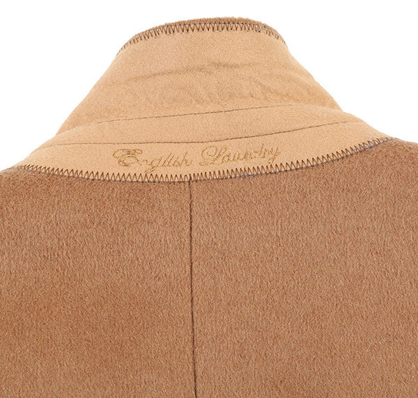 Camel Fall/Winter Essential Slim Fit Overcoat Wool Blend