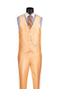 Slim Fit 3 Piece Satin Suit in Melon 2 SO1SV2D-1_MELON_40R  - from alligatorwarehouse.com