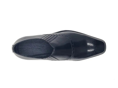 Slip-on Loafer with medallion 4 KS509-26BLACK13  - from alligatorwarehouse.com