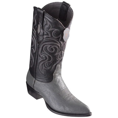 J Toe Cowboy Boots - J Toe Western Boots - Los Altos Boots - Mens Dress Cowboy Boot - Low PricedSmooth Ostrich Boots J-Toe- in Grey 1   - from alligatorwarehouse.com