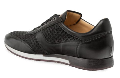 Maxim Calfskin/Suede  Sneaker Black By Mezlan Made In Spain Brand 2   - from alligatorwarehouse.com