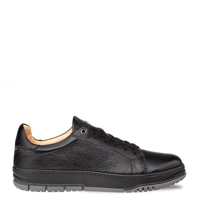 Grazia Deerskin Street Sneakers  Black By Mezlan Made In Spain Brand