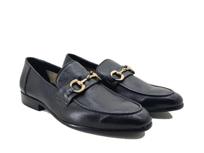 Carrucci Soft Calf Leather with gold horse bit