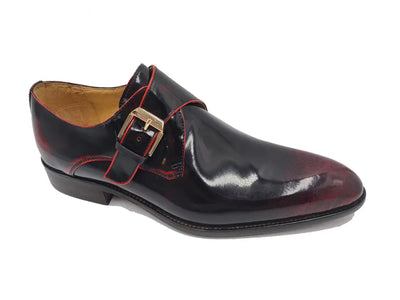 Soft Calf Patent Leather Single Monk Slip-on 3 KS479-15PBURGUNDY8  - from alligatorwarehouse.com
