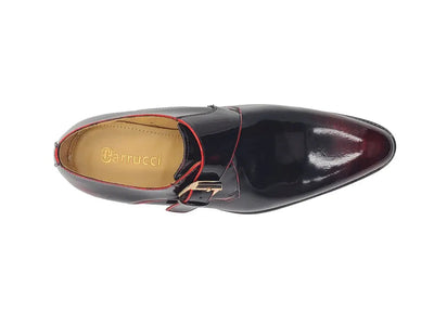 Soft Calf Patent Leather Single Monk Slip-on 5 KS479-15PBURGUNDY8  - from alligatorwarehouse.com