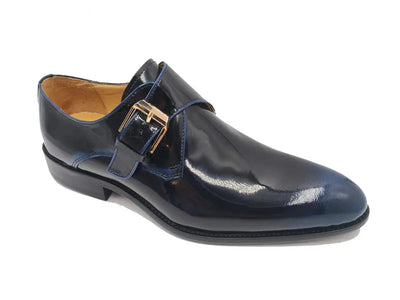 Soft Calf Patent Leather Single Monk Slip-on 8 KS479-15PBURGUNDY8  - from alligatorwarehouse.com