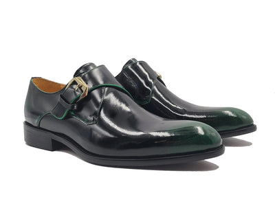 Soft Calf Patent Leather Single Monk Slip-on 11 KS479-15PBURGUNDY8  - from alligatorwarehouse.com