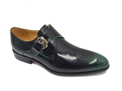 Soft Calf Patent Leather Single Monk Slip-on 14 KS479-15PBURGUNDY8  - from alligatorwarehouse.com