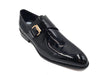 Soft Calf Patent Leather Single Monk Slip-on 17 KS479-15PBURGUNDY75  - from alligatorwarehouse.com
