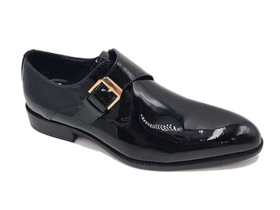 Soft Calf Patent Leather Single Monk Slip-on 18 KS479-15PBURGUNDY8  - from alligatorwarehouse.com