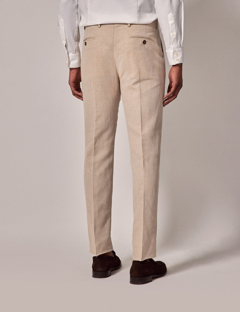 Mens Linen Suit For Beach Wedding - Summer  Slim Suit in Stone 7 SQ-7264  - from alligatorwarehouse.com
