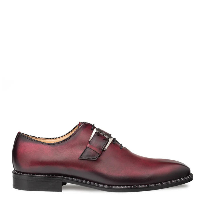 Machado Oxford Monk Strap Burgundy By Mezlan Made In Spain Brand