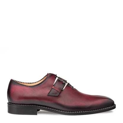 Machado Oxford Monk Strap Burgundy By Mezlan Made In Spain Brand