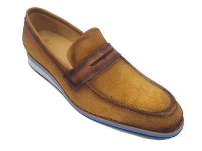 Stylish Suede Penny Loafer 3 KS550-01SCOGN8  - from alligatorwarehouse.com