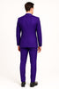 Purple Tuxedo Suit for Men ƒ?? Stylish Two-Piece Prom and Wedding Suit with Matching Satin Lapel 2   - from alligatorwarehouse.com