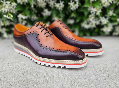 Stylish Two-Tone Brogue Oxford 1 KS550-05TPURPLECOGNA85  - from alligatorwarehouse.com