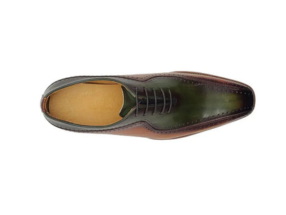 Carrucci Stylish Two-Tone Brogue Oxford