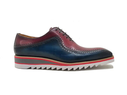 Carrucci Stylish Two-Tone Brogue Oxford