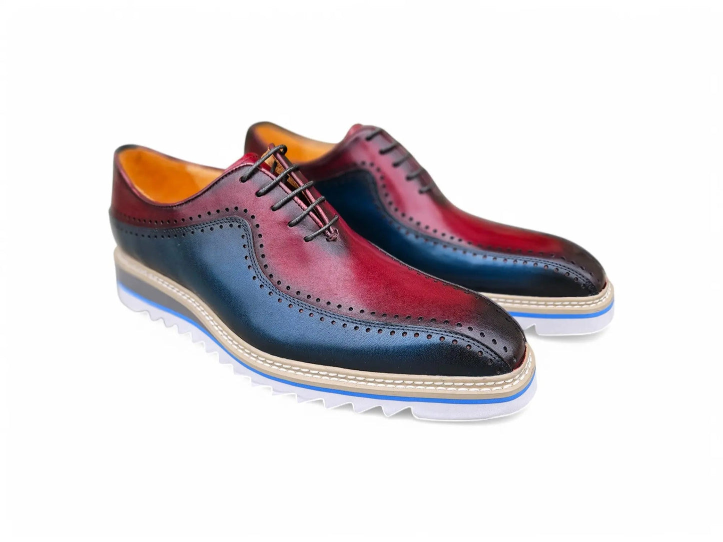 Carrucci Stylish Two-Tone Brogue Oxford