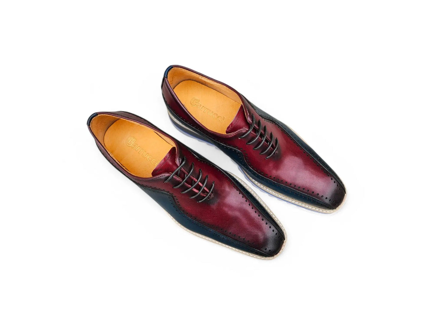 Carrucci Stylish Two-Tone Brogue Oxford