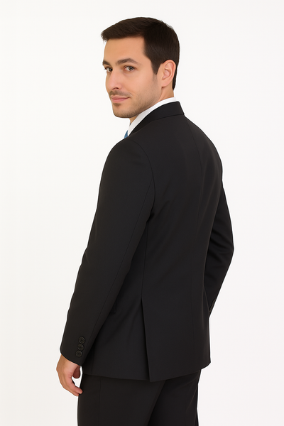 Mens Classic 3 button 2 Piece Suit in Navy 15 5802K-Navy-38R  - from alligatorwarehouse.com