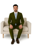 Mens Classic 3 button 2 Piece Suit in Navy 32 5802K-Navy-38R  - from alligatorwarehouse.com