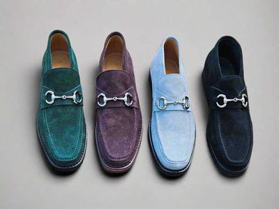 Suede Ankle Boot with Horsebit 3 KS623-05SGRAY95  - from alligatorwarehouse.com