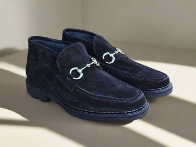 Suede Ankle Boot with Horsebit 7 KS623-05SGRAY95  - from alligatorwarehouse.com